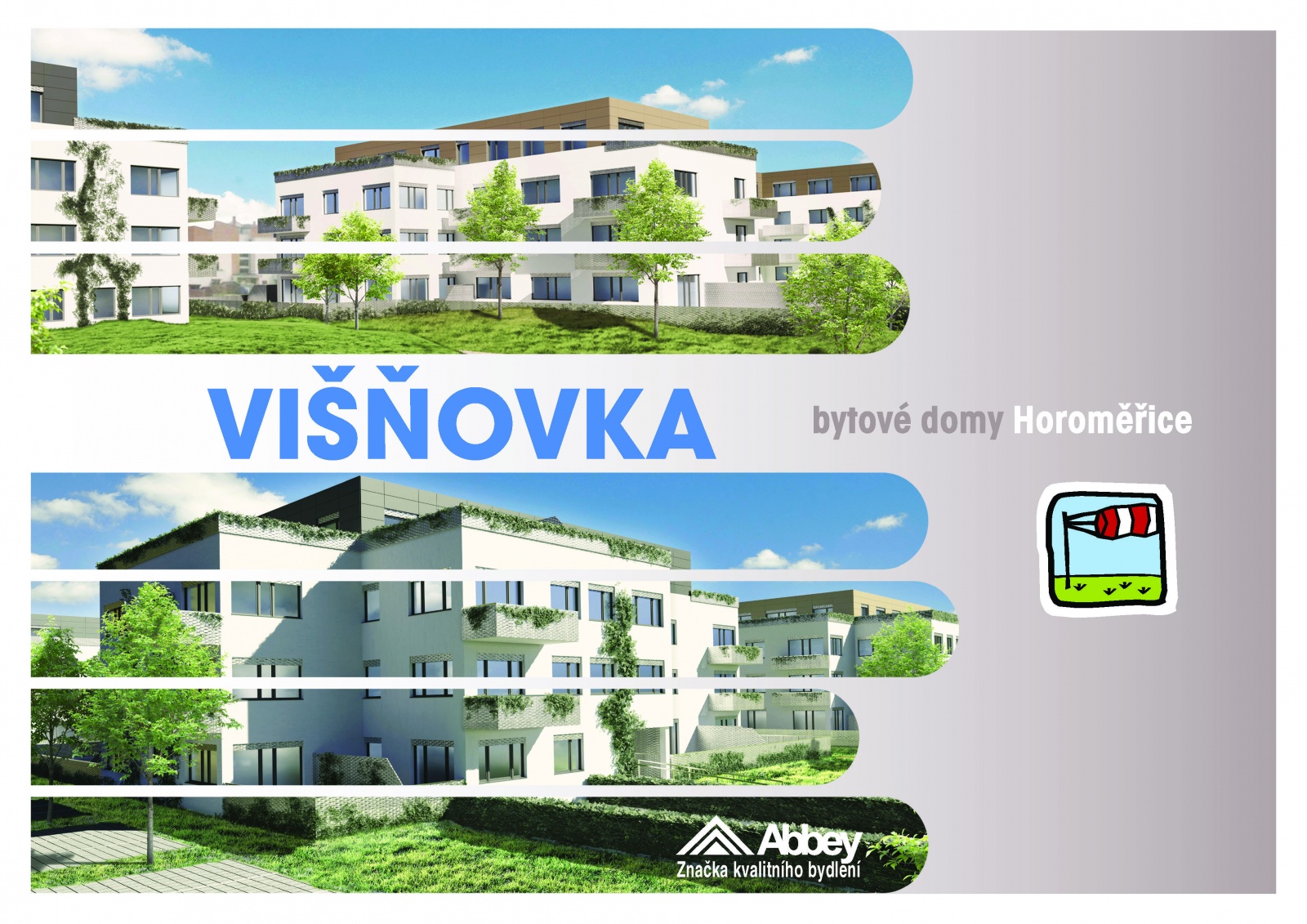 Byt 2+kk, 57.30 m2, Horoměřice, Projekt Višnovka - bytové domy