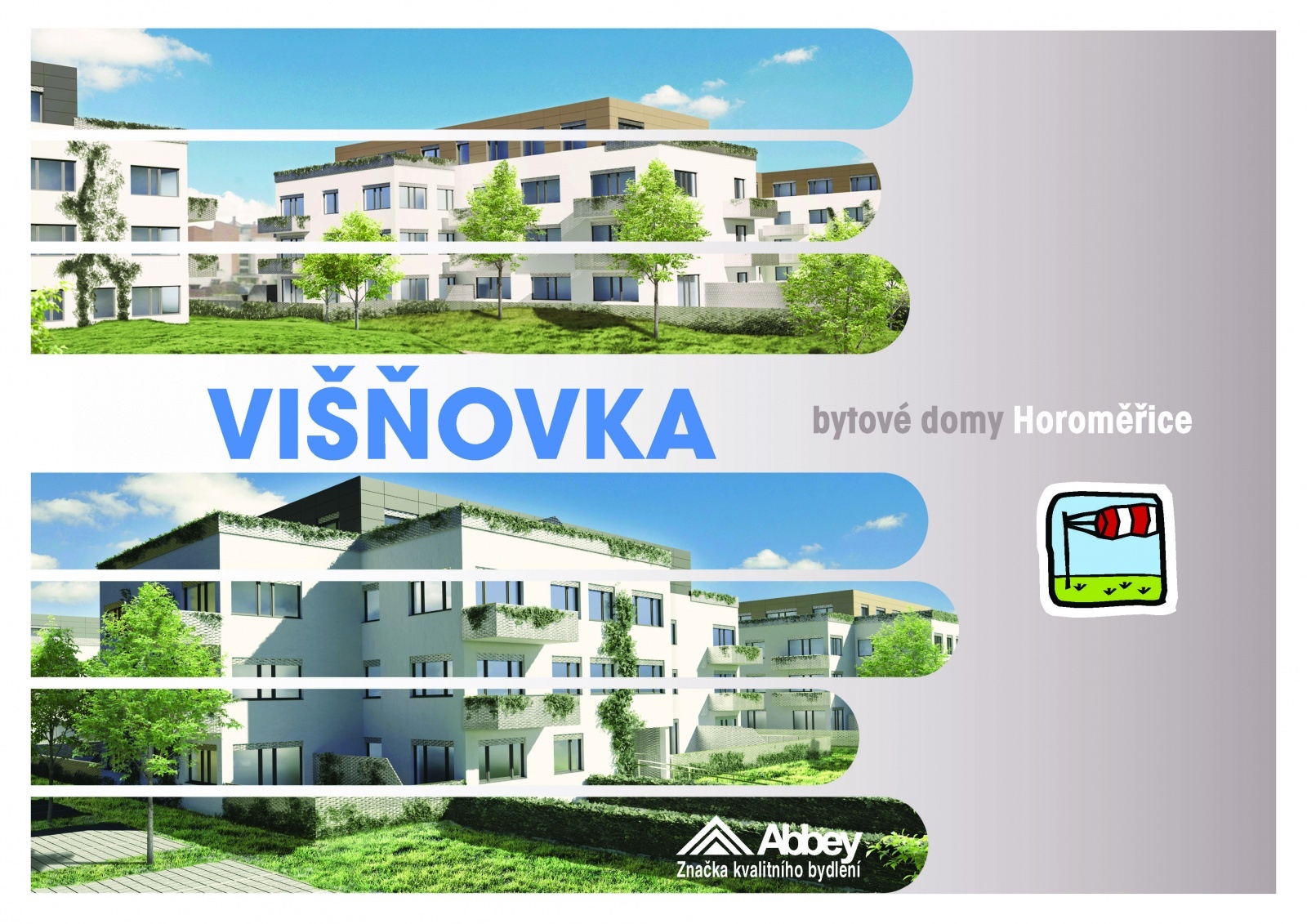 Studio 3+kk, 83.3 m2, Horoměřice, Projekt Višnovka - bytové domy lze i pronájem 