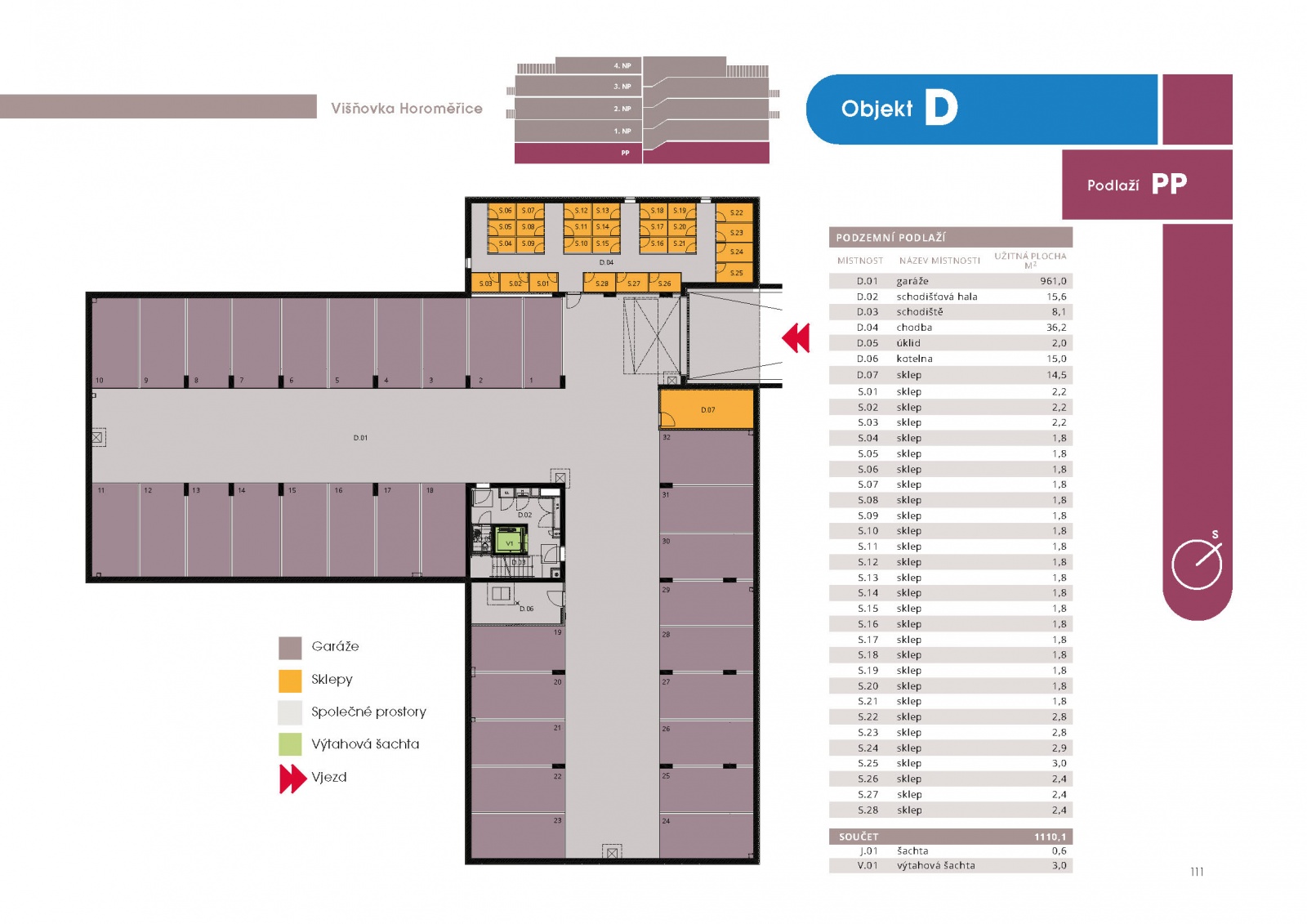 Byt 2+kk, 55 m2, Horoměřice, Projekt Višnovka - bytové domy