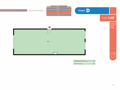 Komerční prostor, 96.5 m2, Horoměřice, Projekt Višnovka - bytové domy